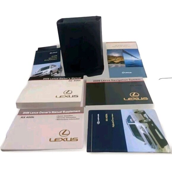 Lexus Leather Case With Owner's Manuals Operators User Navigation Guides… - Picture 1 of 15
